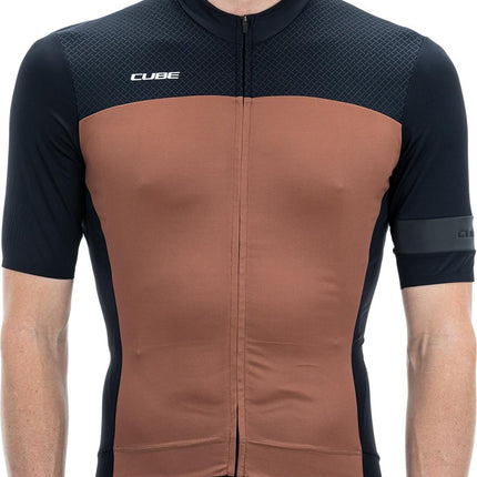 CUBE Blackline Jersey S/S Black/Brown