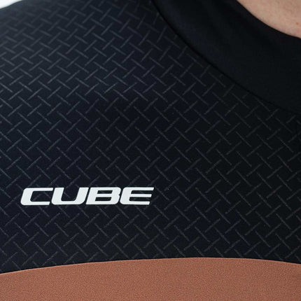 CUBE Blackline Jersey S/S Black/Brown