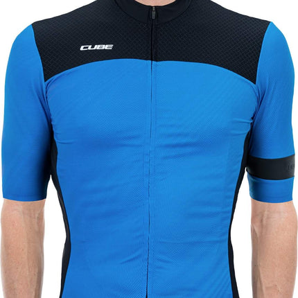 CUBE Blackline Jersey S/S Blue Pattern