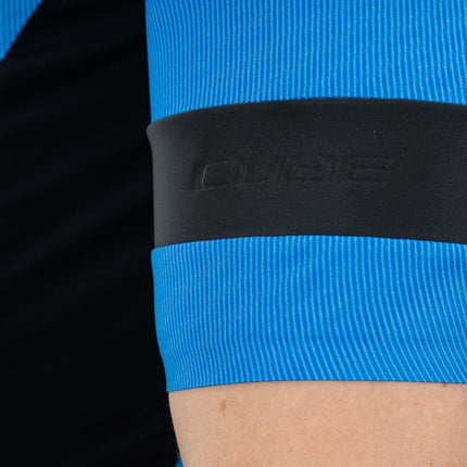 CUBE Blackline Jersey S/S Blue Pattern