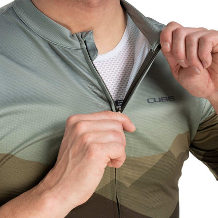 CUBE JERSEY CMPT MOUNTAIN S/S GREEN