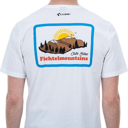 CUBE Organic T-Shirt Landscape White