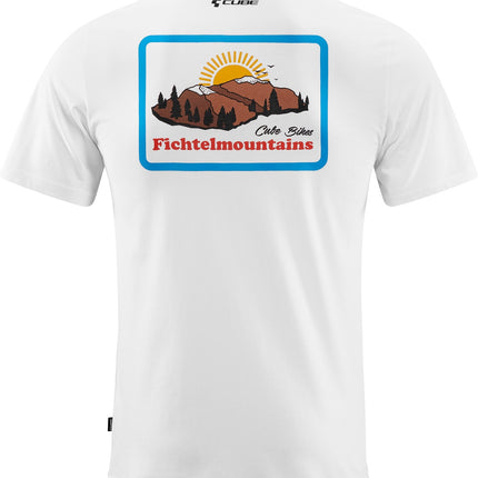 CUBE Organic T-Shirt Landscape White