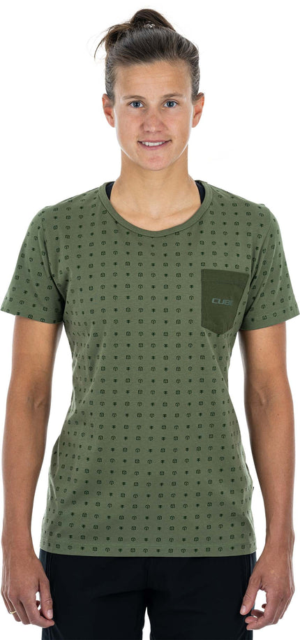 CUBE Organic WS T-Shirt Pedal Olive