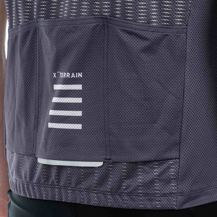 CUBE Atx Jersey Full Zip S/S Beige/Grey