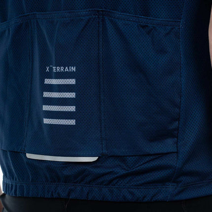 CUBE Atx Jersey Full Zip S/S Blue