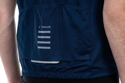 CUBE Atx Jersey Full Zip S/S Blue