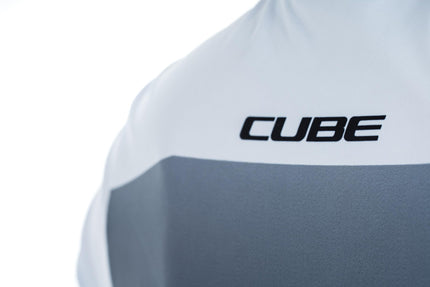 CUBE Atx WS Jersey Full Zip S/S Blk/Whi