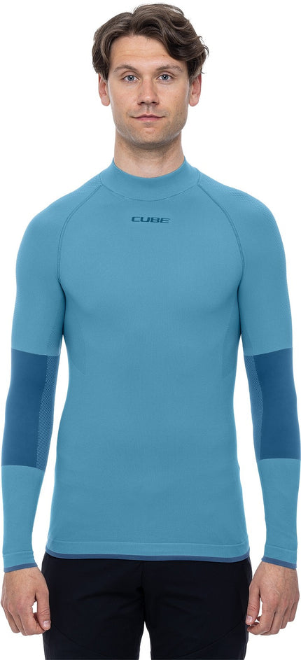 CUBE BASELAYER RACE BE WARM L/S BLUE
