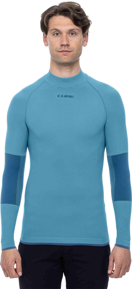 CUBE BASELAYER RACE BE WARM L/S BLUE