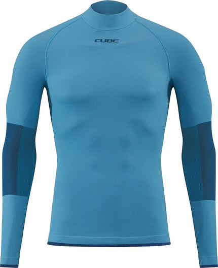 CUBE BASELAYER RACE BE WARM L/S BLUE