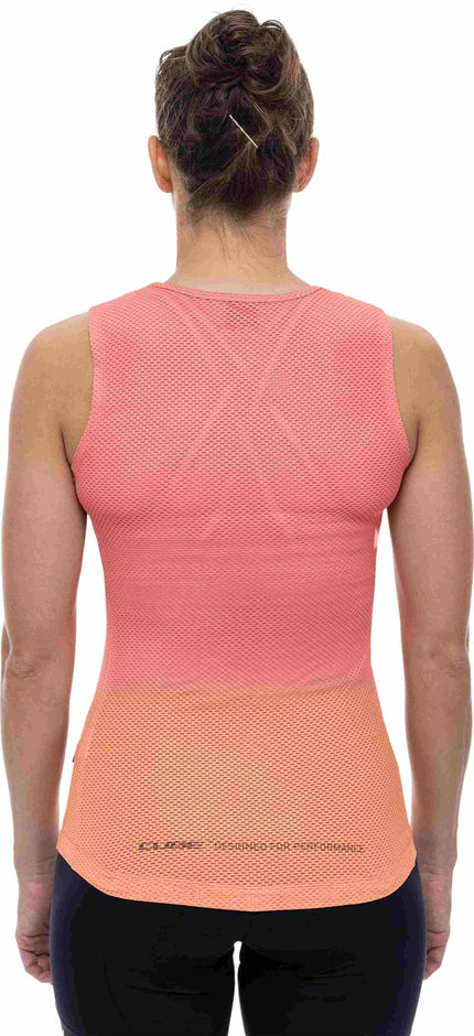 CUBE WS BASELAYER SHIRT MESH SLEEVELESS CORAL