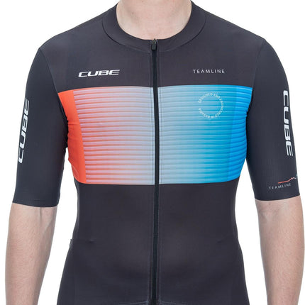 CUBE Teamline Jersey S/S Black/Blue/Red
