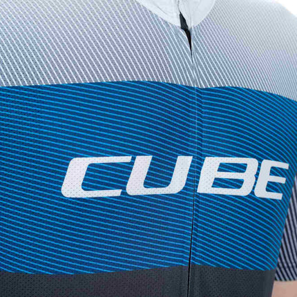 CUBE TEAMLINE JERSEY CMPT S/S BLACK/BLUE/GREY