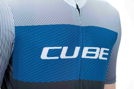 CUBE TEAMLINE JERSEY CMPT S/S BLACK/BLUE/GREY