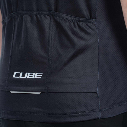 CUBE TEAMLINE JERSEY CMPT S/S BLACK/BLUE/GREY