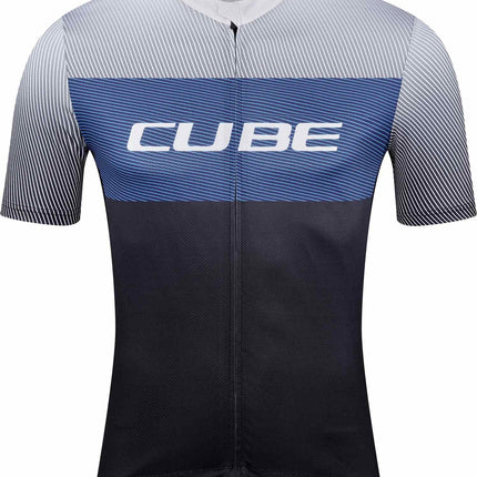 CUBE TEAMLINE JERSEY CMPT S/S BLACK/BLUE/GREY
