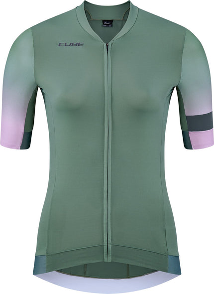 CUBE Blackline WS Jersey Fade S/S Green/Violet