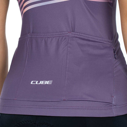 CUBE Teamline WS Jersey S/S Violet/Sand