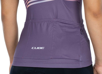 CUBE Teamline WS Jersey S/S Violet/Sand