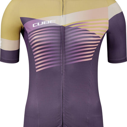 CUBE Teamline WS Jersey S/S Violet/Sand
