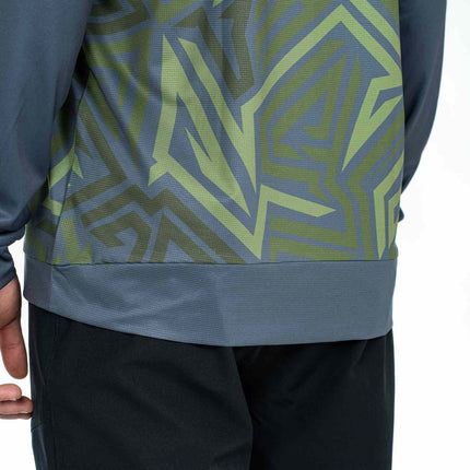 CUBE Atx Round Neck Jersey Tm L/S Olive/Grey