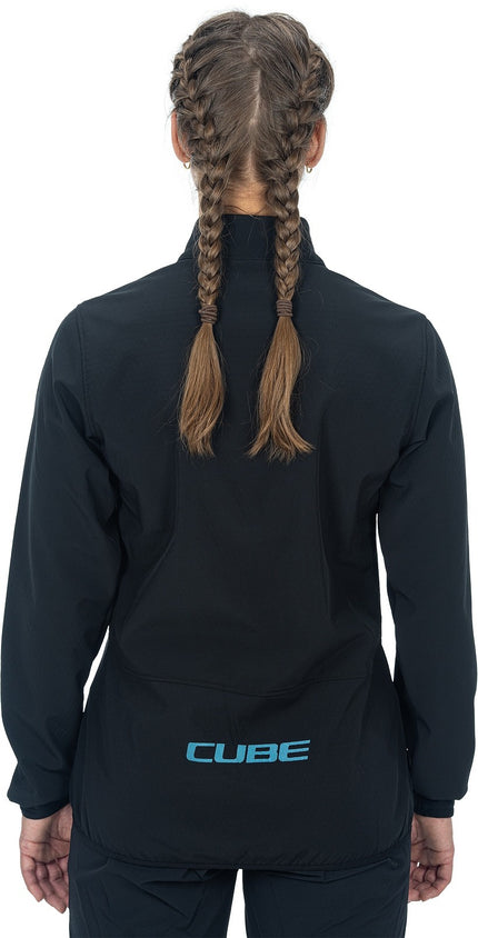 CUBE ATX WS SOFTSHELL JACKET CMPT BLACK/BLUE