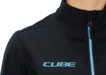 CUBE ATX WS SOFTSHELL JACKET CMPT BLACK/BLUE