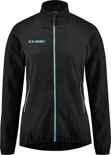 CUBE ATX WS SOFTSHELL JACKET CMPT BLACK/BLUE