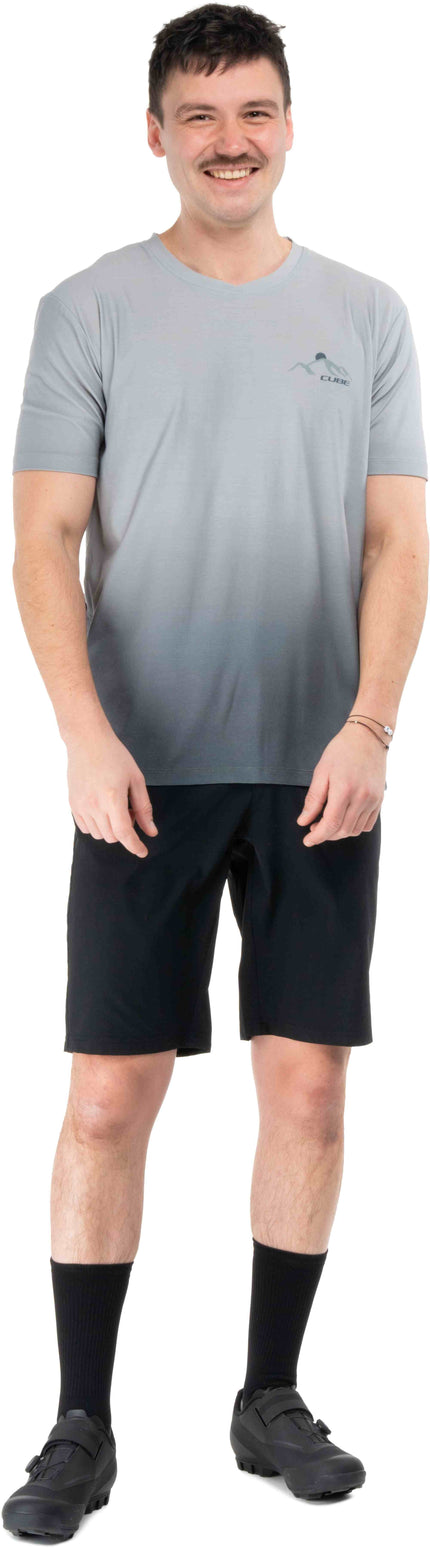 CUBE MTB ROUND NECK JERSEY SOFT TOUCH S/S GREY