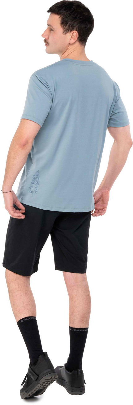 CUBE MTB ROUND NECK JERSEY SOFT TOUCH S/S BLUE