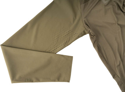CUBE MTB ROUND NECK JERSEY PRO TM L/S OLIVE