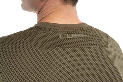 CUBE MTB ROUND NECK JERSEY PRO TM L/S OLIVE