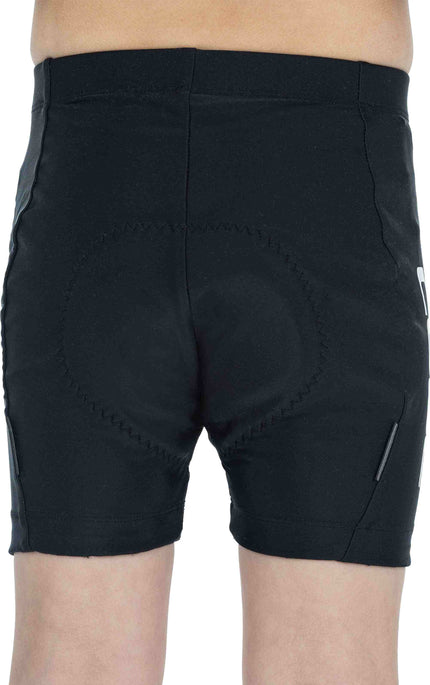 CUBE ROAD/XC CYCLE SHORTS TEAMLINE ROOKIE BLACK/WHITE