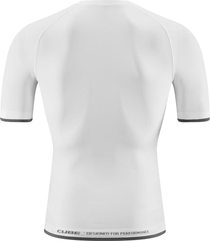 CUBE BASELAYER RACE BE COOL S/S WHITE