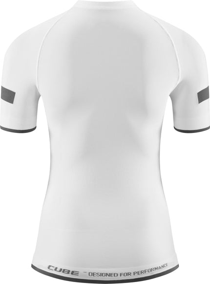 CUBE WS BASELAYER RACE BE COOL S/S WHITE