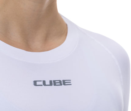 CUBE WS BASELAYER RACE BE COOL S/S WHITE