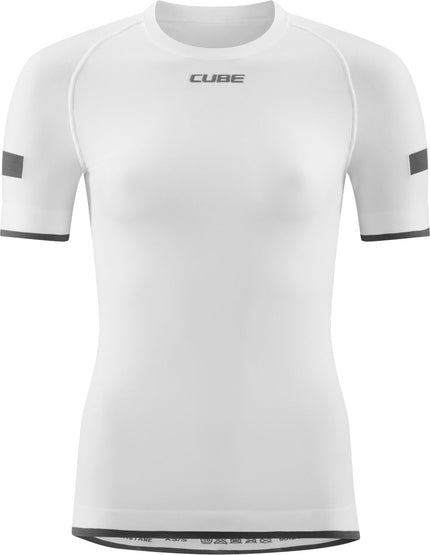 CUBE WS BASELAYER RACE BE COOL S/S WHITE