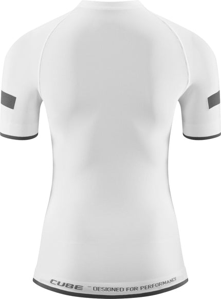 CUBE WS BASELAYER RACE BE COOL S/S WHITE