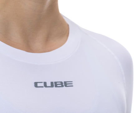 CUBE WS BASELAYER RACE BE COOL S/S WHITE