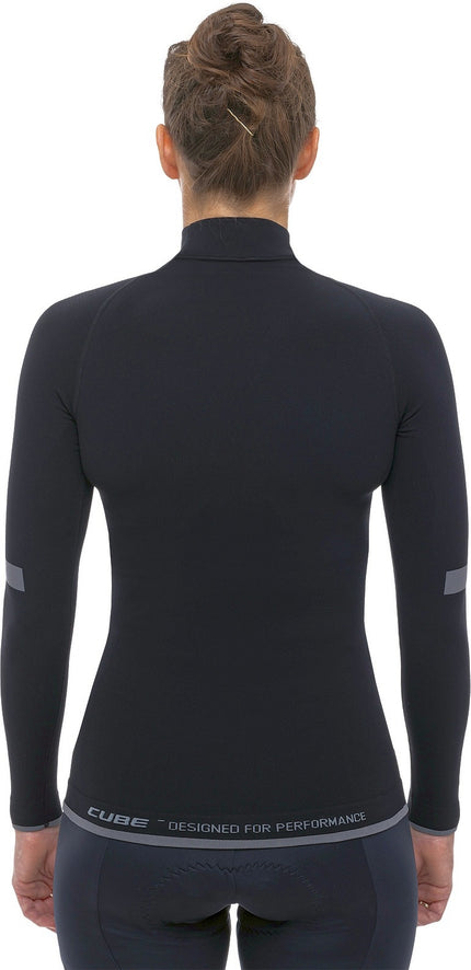 CUBE WS BASELAYER RACE BE WARM L/S BLACK