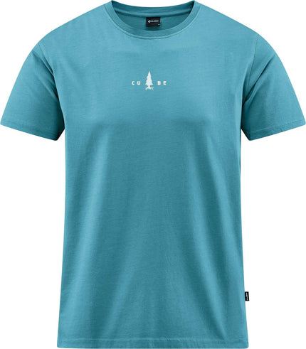 CUBE Organic T-Shirt Fichtelmountains Grey/Coral