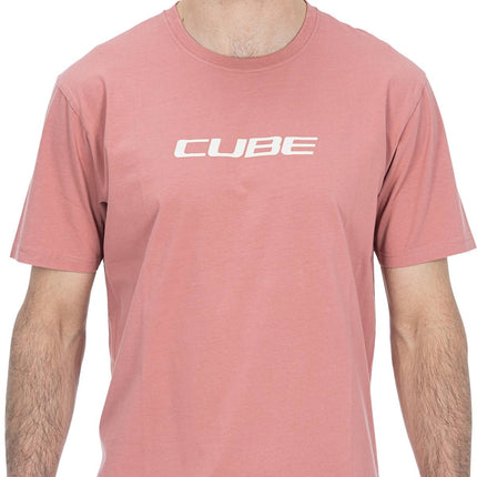 CUBE Organic T-Shirt Snake Gty Fit Light Red