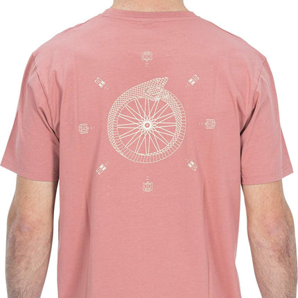 CUBE Organic T-Shirt Snake Gty Fit Light Red