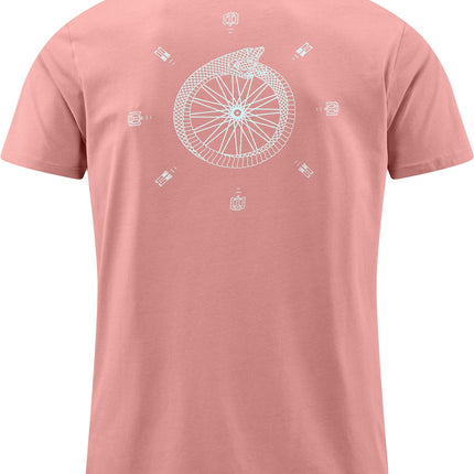 CUBE Organic T-Shirt Snake Gty Fit Light Red