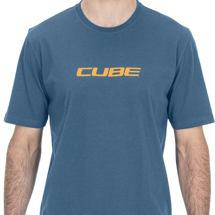 CUBE Organic T-Shirt Mountains Blue
