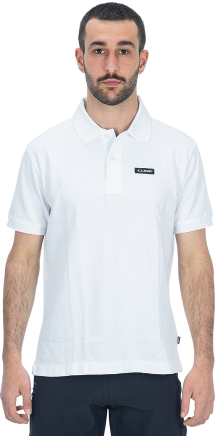 CUBE Organic Polo Shirt White