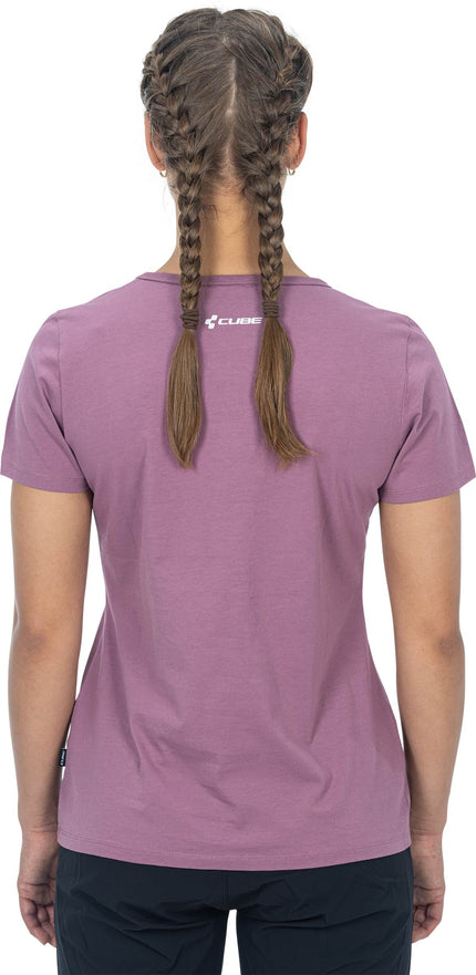 CUBE Organic WS T-Shirt Fichtelmountains Berry