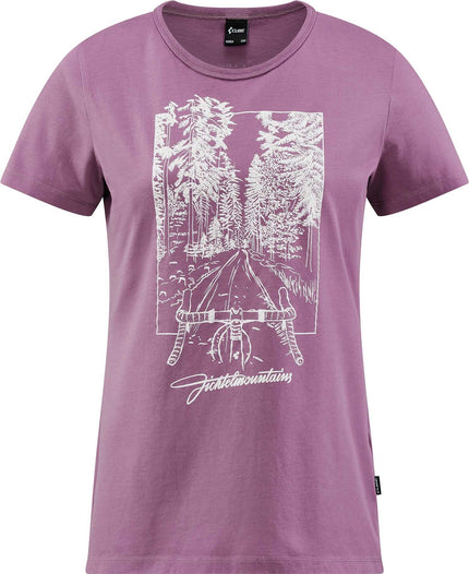 CUBE Organic WS T-Shirt Fichtelmountains Berry