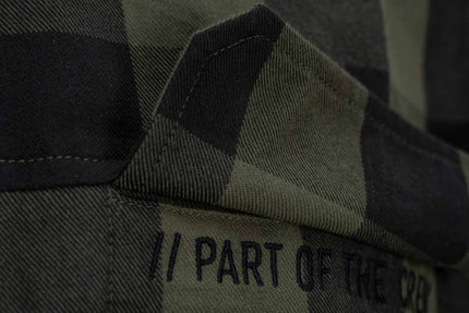 CUBE WORK SHIRT L/S OLIVE CHECK